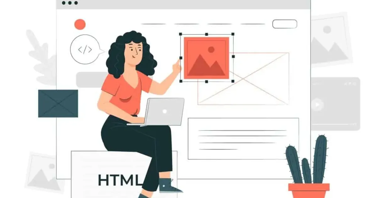 Chica diseñando una web